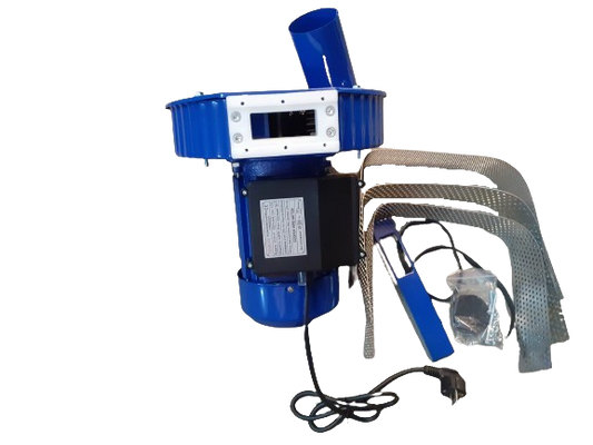 Moara cereale electrica, 3.8 kw, cuva mare albastra, 3 kg / min, 3800 rpm, 5 site, Dimensiuni 350x295x515