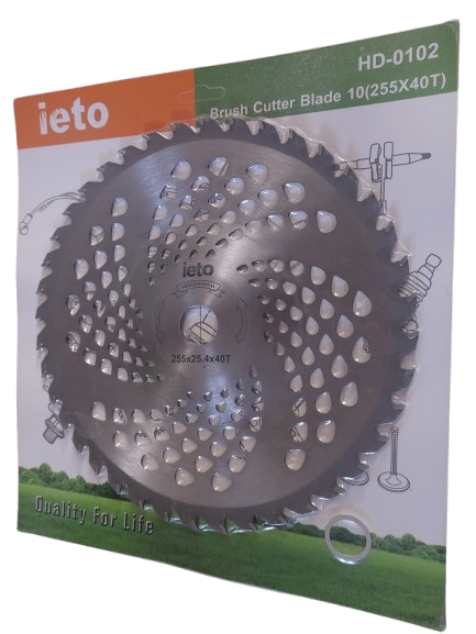 Disc motocoasa ondulat, concav cu forma de farfurie, 255 x 25.4 mm x 40T Ieto