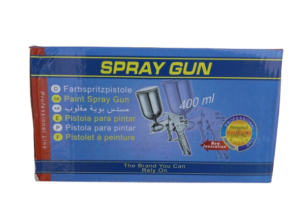 Pistol de vopsit din inox pentru compresor, 400 ml, Spray Gun