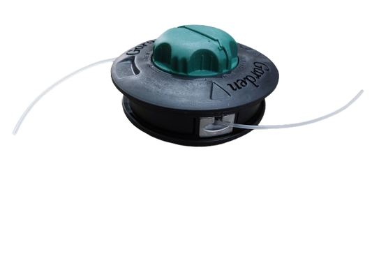 Cap tambur cu fir, mosor motocoasa negru cu buton verde