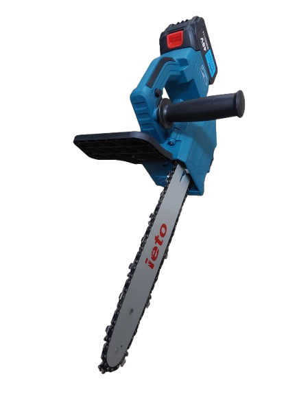 Minidrujba electrica cu lant, 12 inch cu 2 acumulatori, albastra