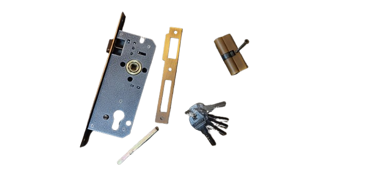 Set manere usa cu broasca si butuc cu 5 chei, Model 3