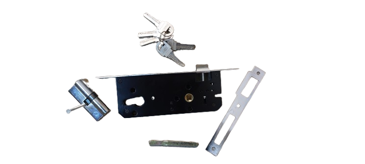 Set manere usa cu broasca si butuc cu 5 chei, Model 4