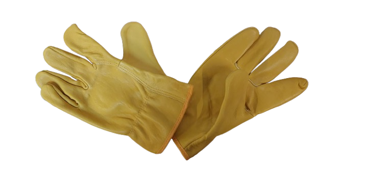 Manusi protectie din piele , marime universala, galben