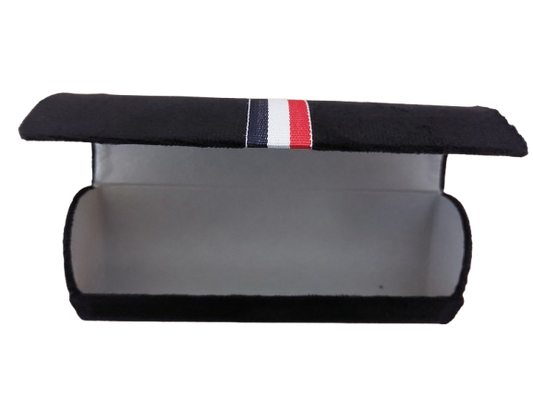 Toc ochelari, material catifelat, negru