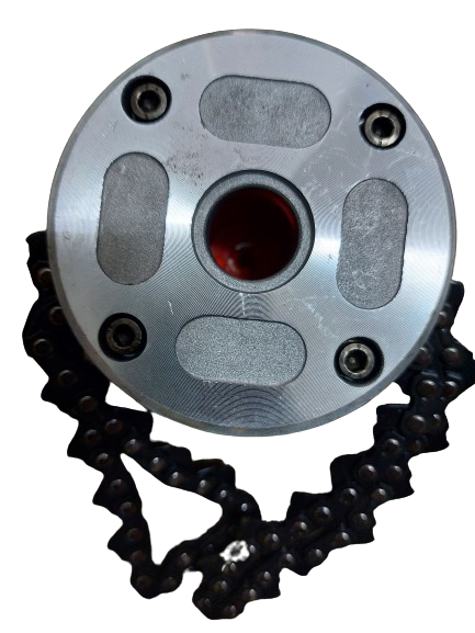 Cap tambur cu lant de drujba, mosor motocoasa
