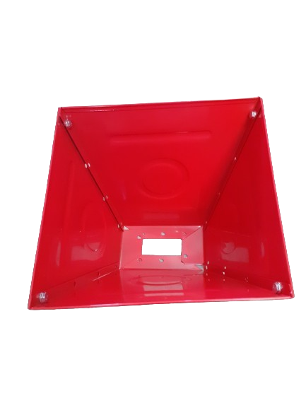 Moara cereale electrica, 4.2 kw, cuva mare inaltata rosie, 3 kg / min, 4200 rpm, 5 site, Dimensiuni 350x295x515