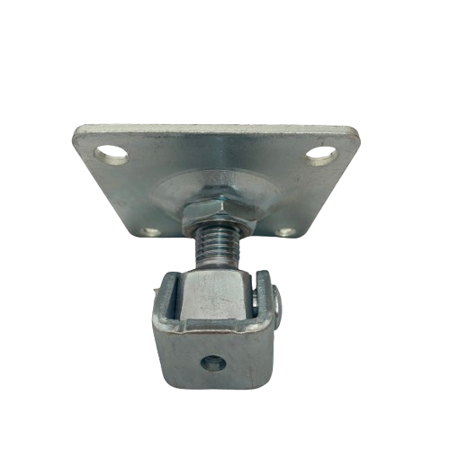 Balama reglabila cu placa pentru porti batante, 80 x 80 mm