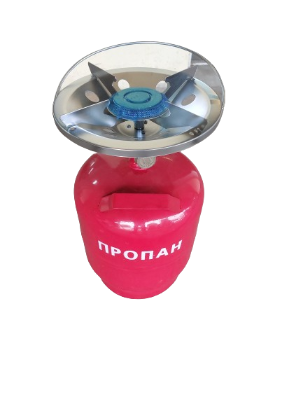 Butelie voiaj / camping cu arzator, Greutate 3 kg, Capacitate 5 litri, rosie
