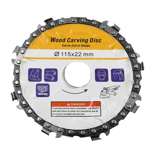 Disc pentru lemn cu lant de drujba, 115 x 22 mm