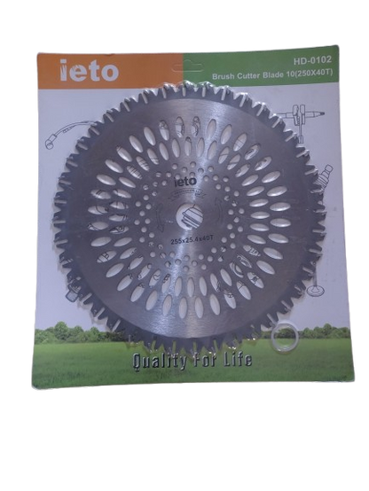Disc motocoasa drept cu dinti dublii, 255 mm x 25.4 x 40T Ieto