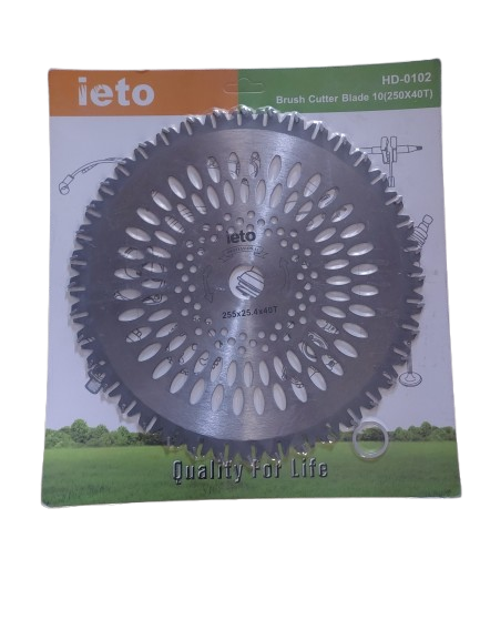 Disc motocoasa drept cu dinti dublii, 255 mm x 25.4 x 40T Ieto
