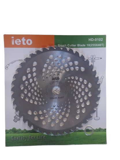 Disc motocoasa ondulat, concav cu forma de farfurie, 255 x 25.4 mm x 40T Ieto