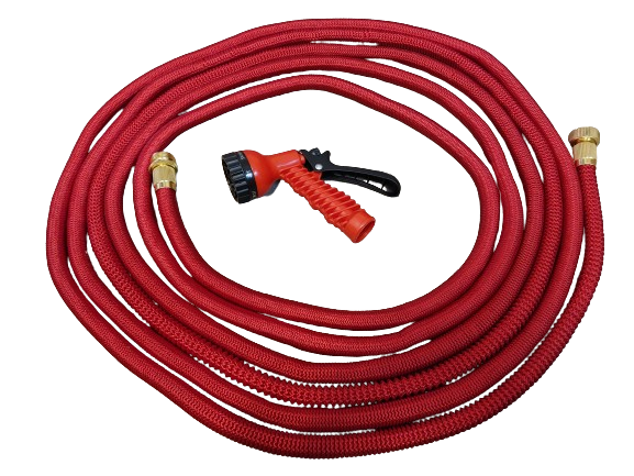 Furtun apa extensibil pana la 22 m cu pistol de stropit multifunctional