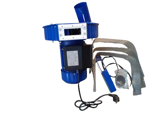 Moara cereale electrica, 3.8 kw, cuva mare albastra, 3 kg / min, 3800 rpm, 5 site, Dimensiuni 350x295x515
