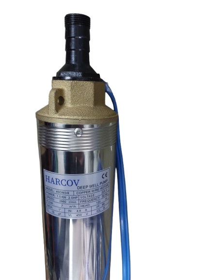 Pompa de apa curata, submersibila de mare adancime, 8 turbine, 1.5KW 2.0 HP, 2860 RPM