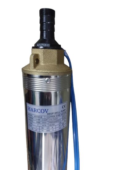 Pompa de apa curata, submersibila de mare adancime, 8 turbine, 1.5KW 2.0 HP, 2860 RPM