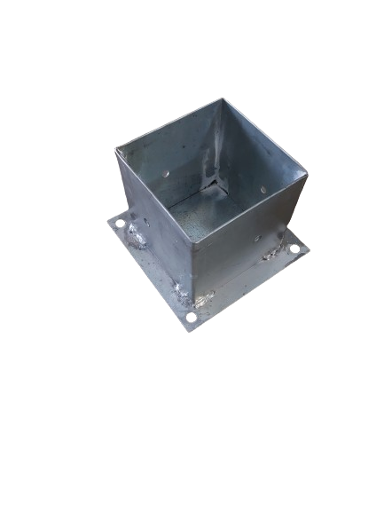 Suport grinda galvanizat cu talpa 100 x 100 x 2