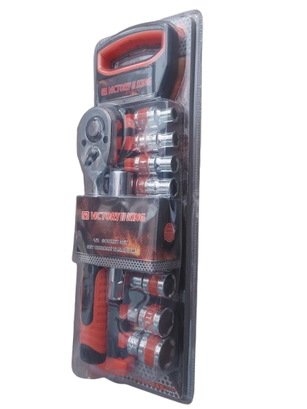 Set clicket crom vanadium 1/2 cu prelungitor si 10 chei tubulare