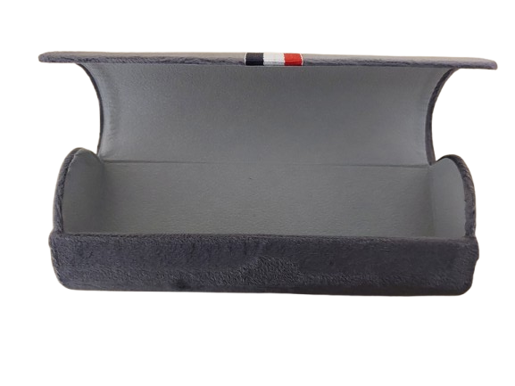 Toc ochelari, material catifelat, gri