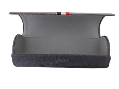 Toc ochelari, material catifelat, gri