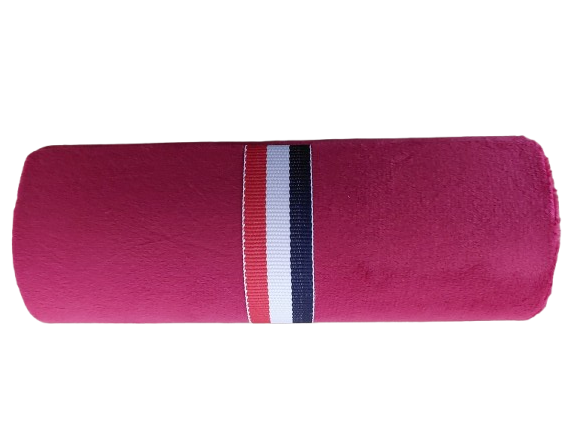 Toc ochelari, material catifelat, rosu