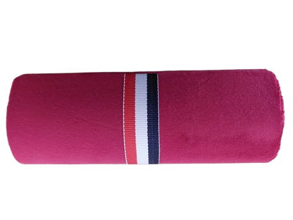 Toc ochelari, material catifelat, rosu
