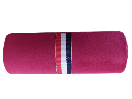 Toc ochelari, material catifelat, rosu