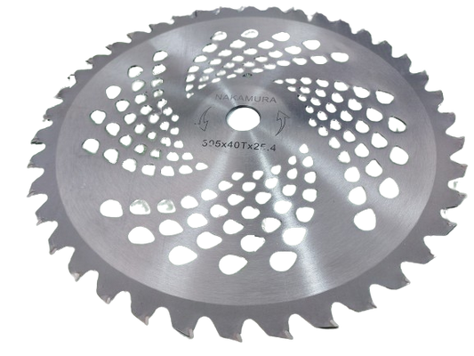 Disc motocoasa ondulat, concav cu forma de farfurie, dinti vidia, 305 x 25.4 mm x 40T