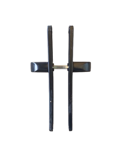 Set manere termopan, broasca 85 x 20 mm, butuc negru 60 mm