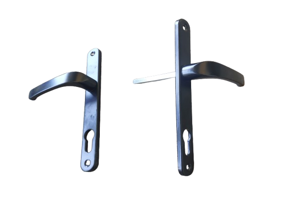 Set manere termopan, broasca 85 x 20 mm, butuc negru 60 mm