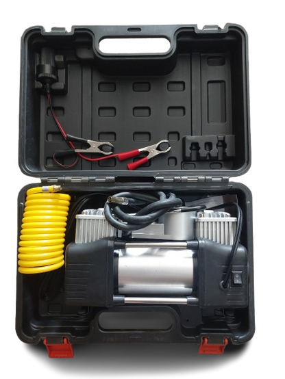 Compresor auto trusa neagra , 12V - 13.5V, 10 Bari, 150 PSI, 23 Amp, 85L / min