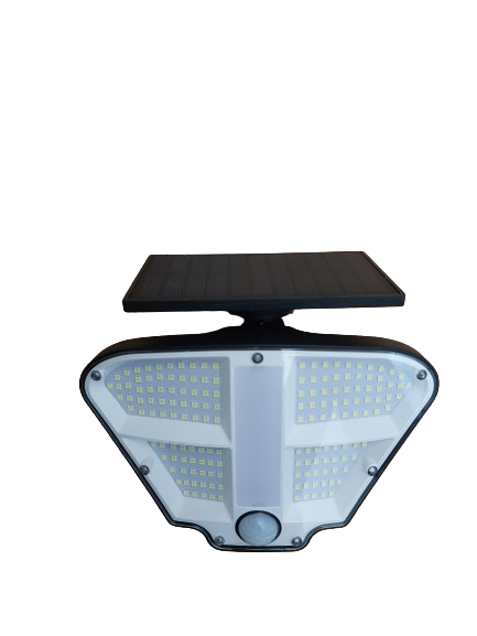Lampa led exterior, senzor miscare, panou solar integrat, 3 moduri iluminare, reglabila
