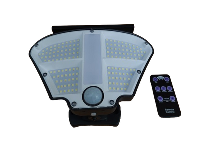 Lampa led exterior, senzor miscare, panou solar integrat, 3 moduri iluminare, reglabila