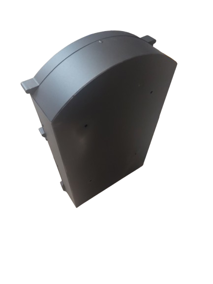 Cutie postala metalica, Neagra, 255 x 90 x 410 mm