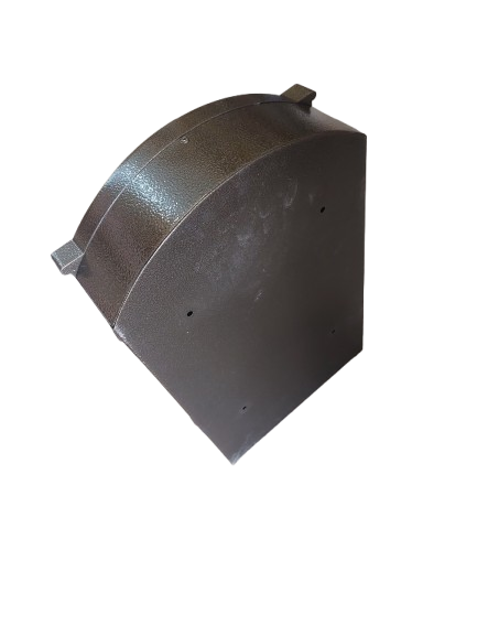 Cutie postala metalica, Maro, 255 x 90 x 410 mm