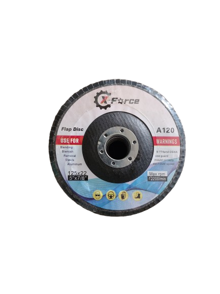 Set 10 discuri lamelare albastre, 125 mm Granulatie 120