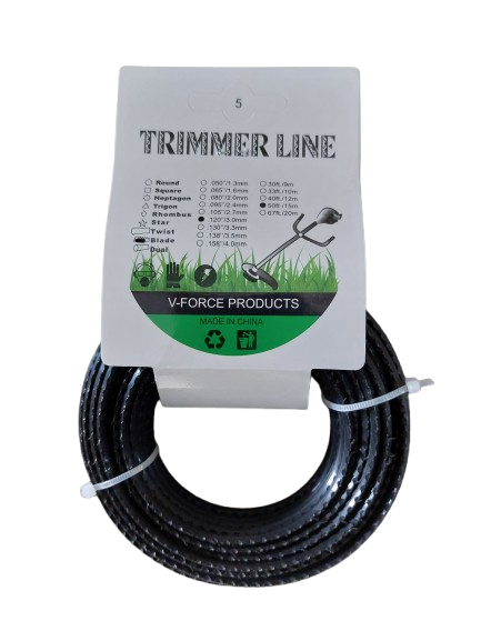 Fir zimtat pentru trimmer / motocoasa, Grosime 3 mm, Lungime 15 m