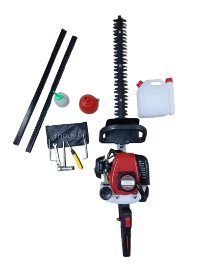 Fierastrau gard viu pe benzina cu accesorii incluse, 840 x 246 x 225 mm, 5.8 kg, 0.74 kw, max 3600 RPM, 1 HP