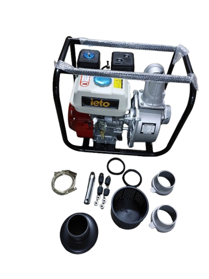 Motopompa apa pe benzina WP-20, 3600 RPM, Diametru intrare/refulare 2 toli, H.max 28 m, 600 L / min