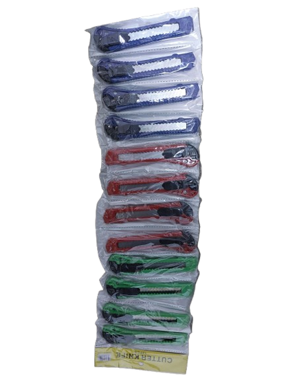 Set 12 cuttere multicolor