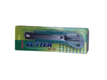 Cutter verde, 16 cm cu lama metalica