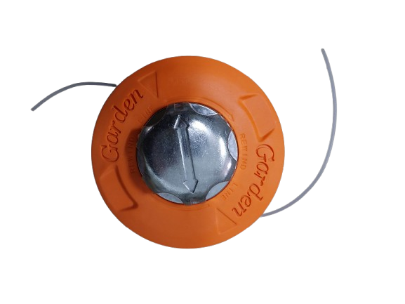 Cap tambur cu fir, mosor motocoasa portocaliu cu buton din aluminiu