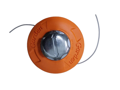 Cap tambur cu fir, mosor motocoasa portocaliu cu buton din aluminiu