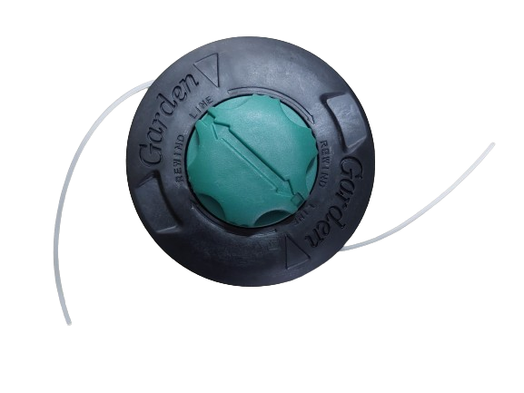 Cap tambur cu fir, mosor motocoasa negru cu buton verde