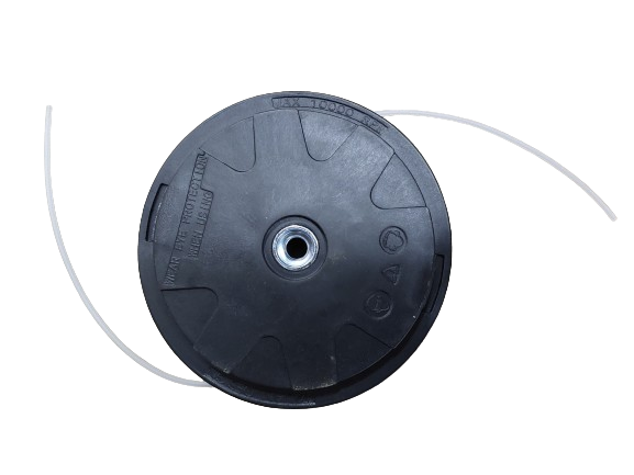 Cap tambur cu fir, mosor motocoasa negru cu buton verde
