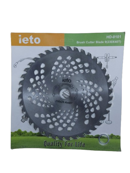 Disc motocoasa ondulat, concav cu forma de farfurie, 230 mm x 25.4 mm x 40T