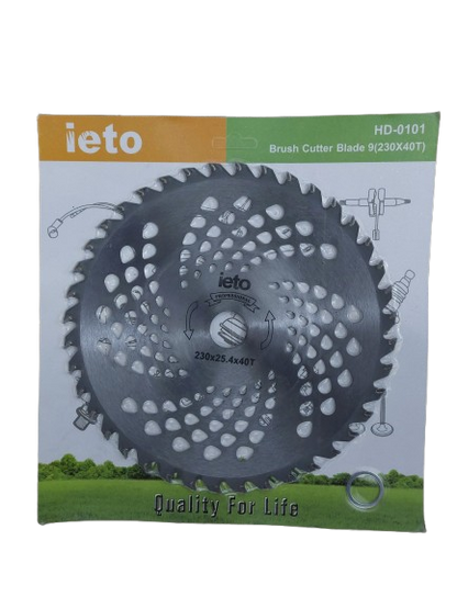 Disc motocoasa ondulat, concav cu forma de farfurie, 230 mm x 25.4 mm x 40T