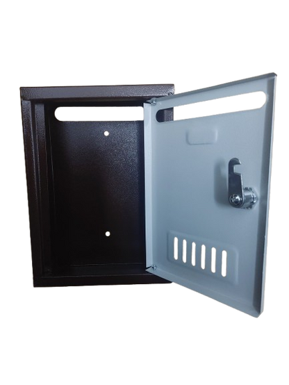 Cutie postala 109 x 75 x 260 mm, Casuta postala alb-maro