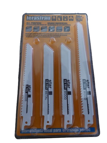 Set 10 panze fierastrau sabie, 6 TPI, 10 TPI, 18 TPI pentru lemn si metal